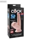 King Cock Ultra Realistic Suction Cup Dildo with Balls 8 Inch